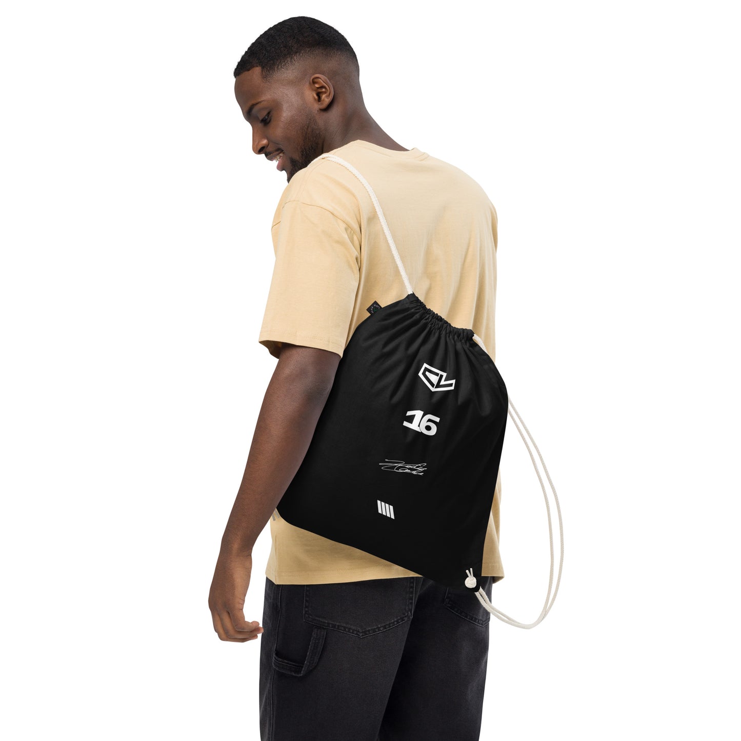 Charles Leclerc Organic cotton drawstring bag