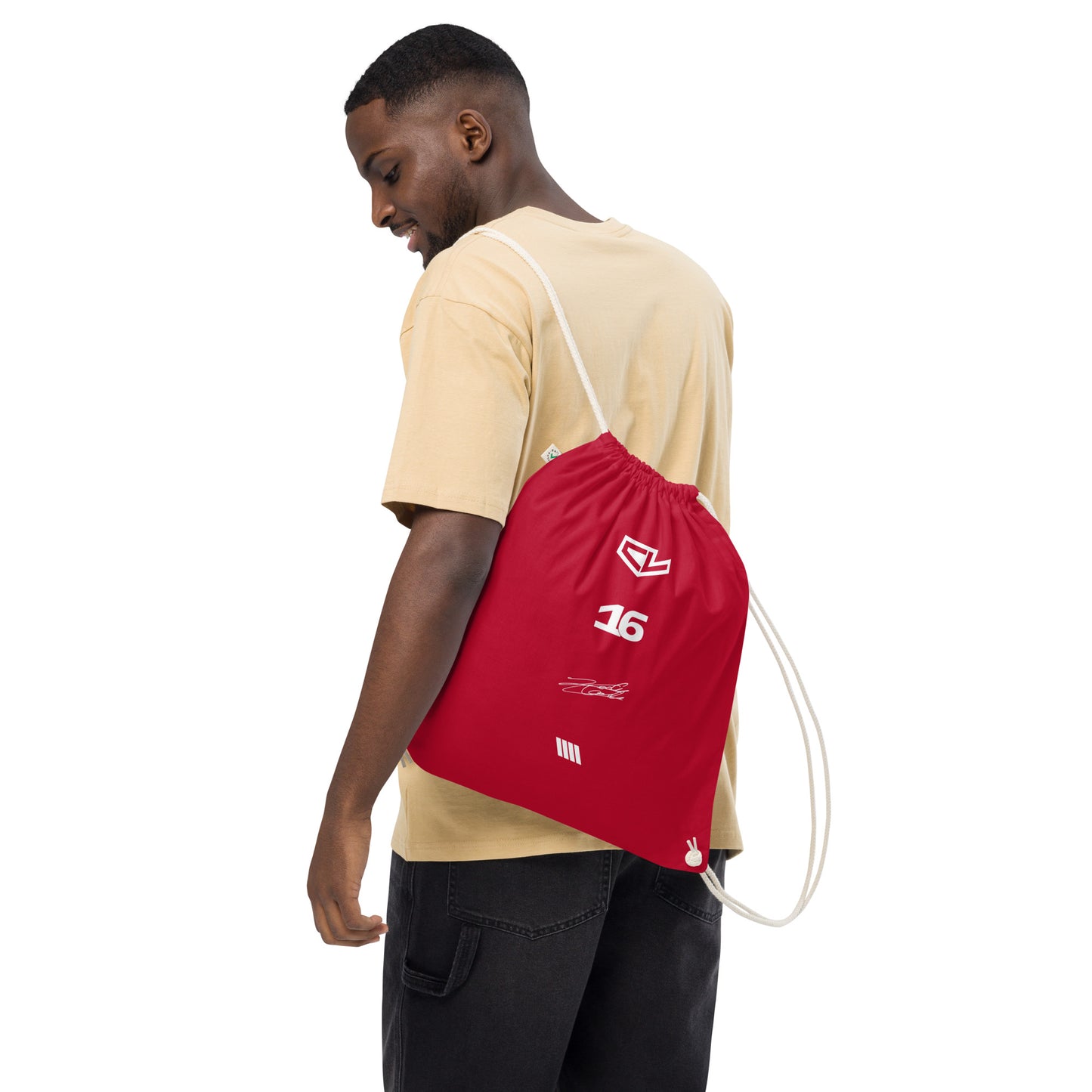 Charles Leclerc Organic cotton drawstring bag